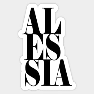 Alessia Girls Name Bold Font Sticker